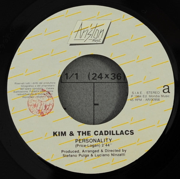 Kim & The Cadillacs – Personality / A Day In The Sun (7", Italy - 1984)