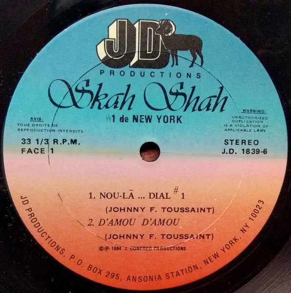 Skah Shah # 1 – Nou-La-Dial #1 (LP, Album, US - 1984)