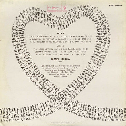 Gianni Meccia – Le Canzoni D'Amore Di Gianni Meccia (LP, Italy - 1963)