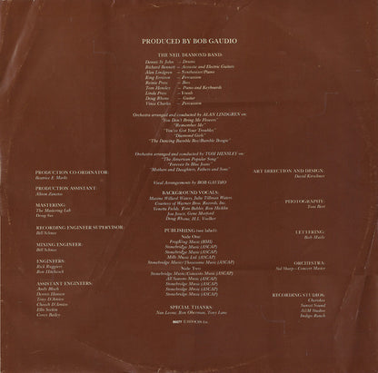 Neil Diamond – You Don't Bring Me Flowers (LP, Album, Europe - 1978)