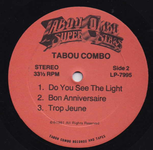 Tabou Combo – Tabou Combo (LP, US - 1981)