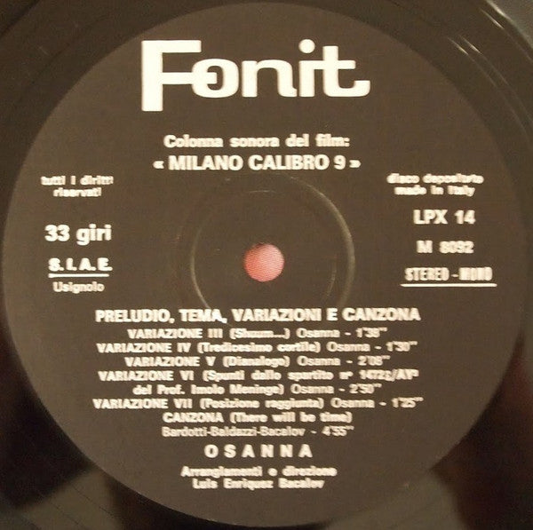 Osanna – Preludio Tema Variazioni Canzona (LP, Album, Italy - 1972)