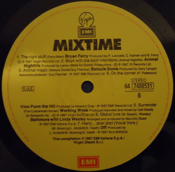 Various – Mixtime (LP, Compilation, Italy - 1987)