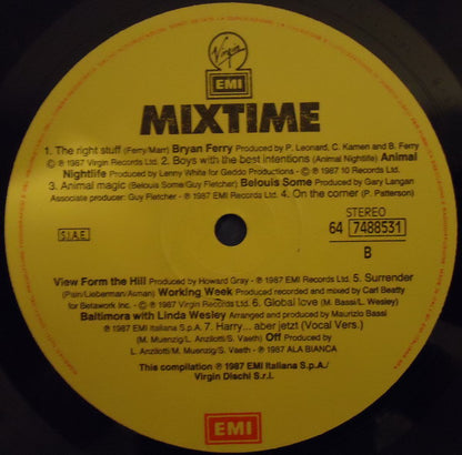 Various – Mixtime (LP, Compilation, Italy - 1987)