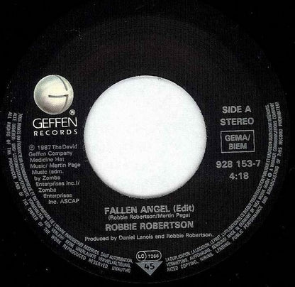 Robbie Robertson – Fallen Angel (7", Europe - 1987)