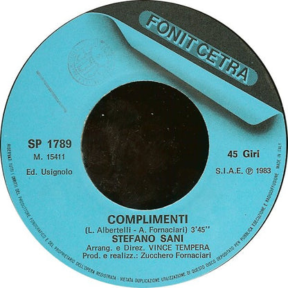 Stefano Sani – Complimenti (7", Italy - 1983)