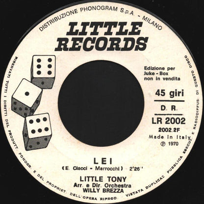 Little Tony – La Spada Nel Cuore (7", Italy - 1970)