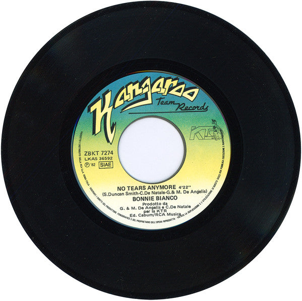 Bonnie Bianco – No Tears Anymore / Love You Too Much (7", Italy - 1982)