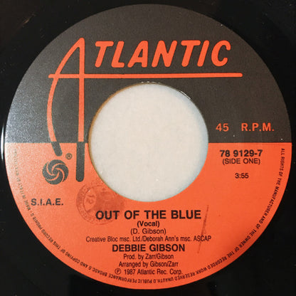 Debbie Gibson – Out Of The Blue (7", Italy - 1987)
