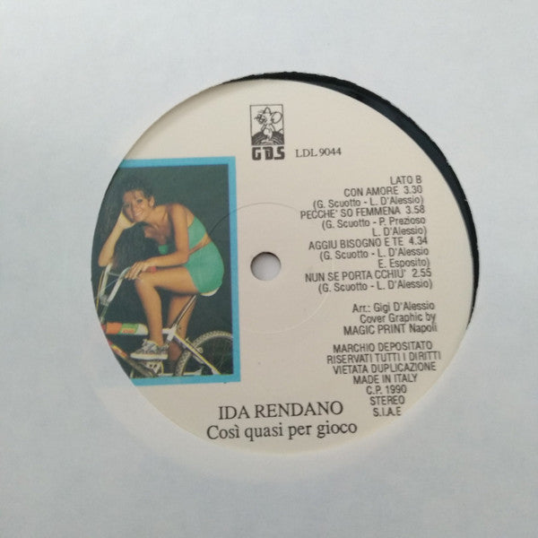 Ida Rendano – Così Quasi Per Gioco (LP, Album, Italy - 1990)