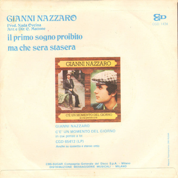 Gianni Nazzaro – Il Primo Sogno Proibito  (7", Italy - 1974)