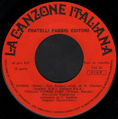 Various – La Canzone Italiana - N° 15 (7", Italy - 1970)