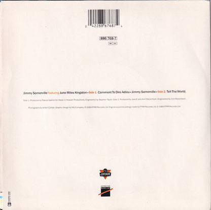 Jimmy Somerville, June Miles-Kingston – Comment Te Dire Adieu (7", France - 1989)
