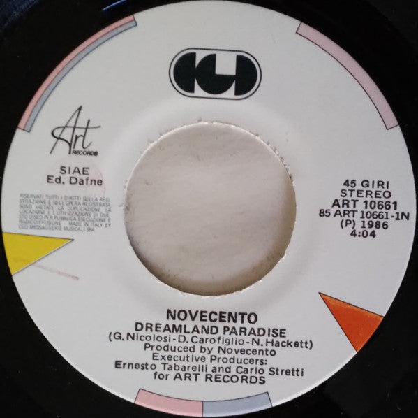 Novecento – Dreamland Paradise (7", Italy - 1986)