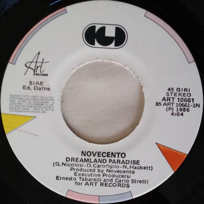 Novecento – Dreamland Paradise (7", Italy - 1986)