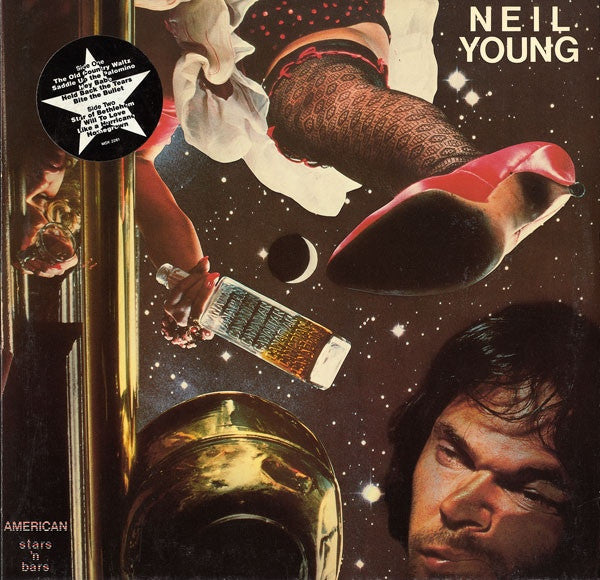 Neil Young – American Stars 'N Bars (LP, Album, Italy - 1977)