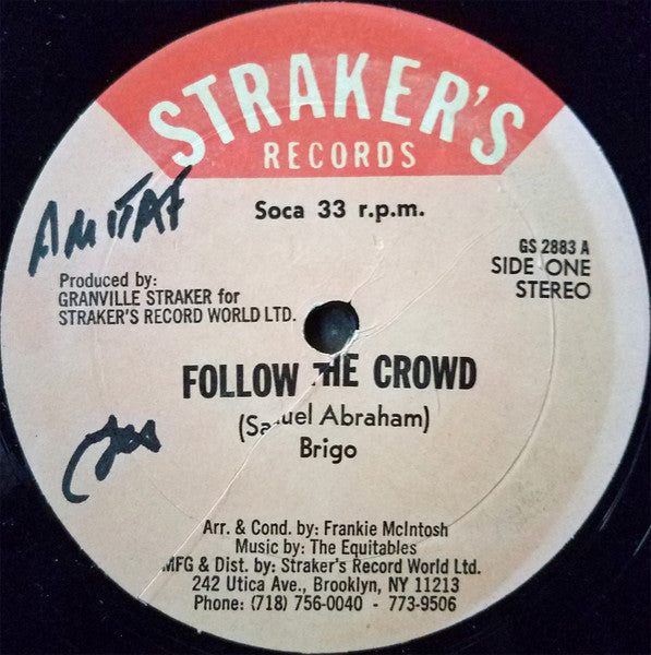 Brigo – Follow The Crowd (12", US - 1992)
