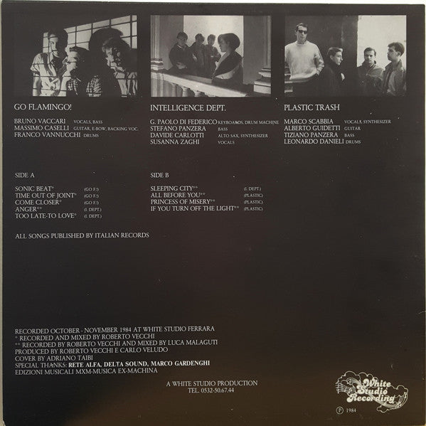 Go Flamingo!, Intelligence Dept., Plastic Trash – A White Chance (LP, Album, Italy - 1984)
