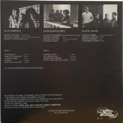Go Flamingo!, Intelligence Dept., Plastic Trash – A White Chance (LP, Album, Italy - 1984)
