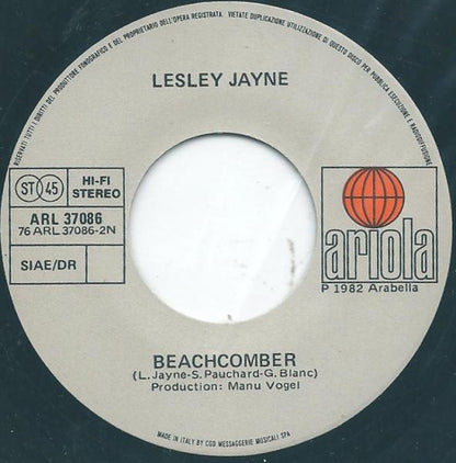 Lesley Jayne – Sailing Away / Beachcomber (7", Italy - 1982)