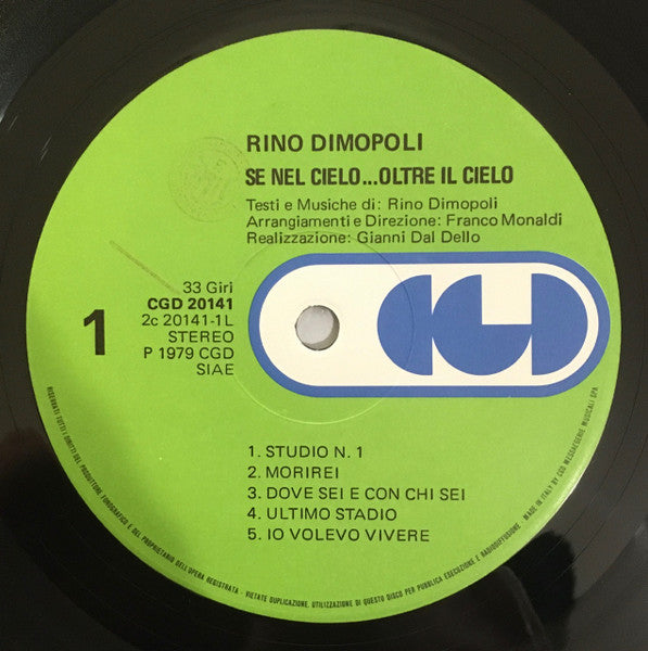 Rino Dimopoli – Se Nel Cielo...Oltre Il Cielo (LP, Album, Italy - 1979)