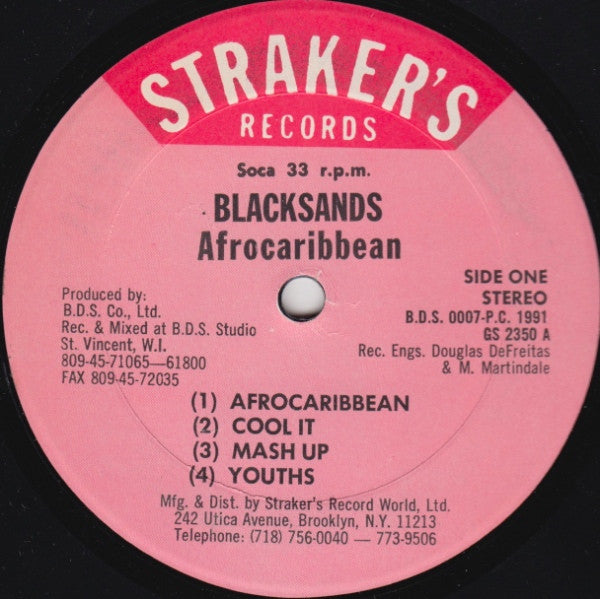 Blacksand (2) – Afro Caribbean (LP, Album, US - 1991)