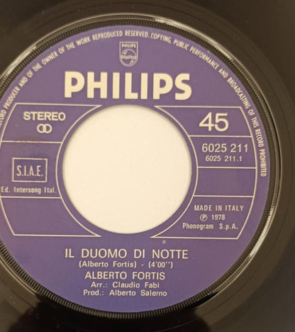 Alberto Fortis – Il Duomo Di Notte / Milano E Vincenzo (7", Italy - 1978)