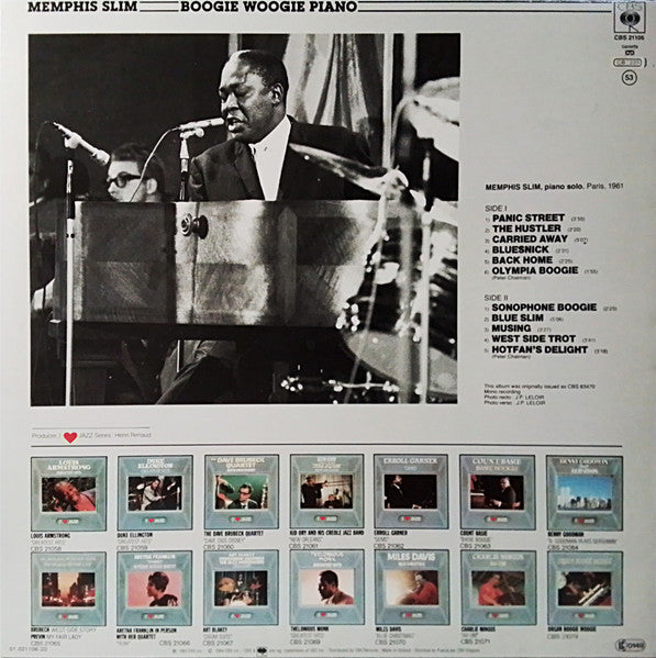 Memphis Slim – Boogie Woogie Piano (LP, Album, Reissue, Europe)