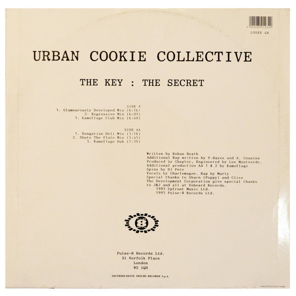Urban Cookie Collective – The Key : The Secret (12", Italy - 1993)