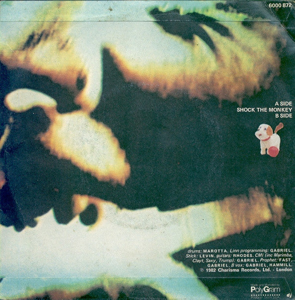 Peter Gabriel – Shock The Monkey (7", Italy - 1982)