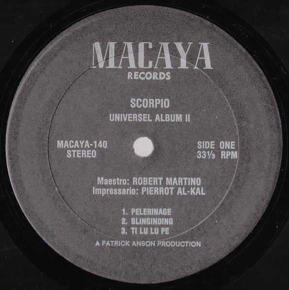 Scorpio Universel – Album II (LP, Album, US - 1978)