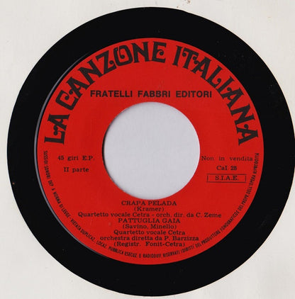 Quartetto Cetra – La Canzone Italiana - N° 28 (7", Italy - 1970)