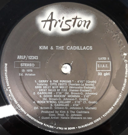Kim & The Cadillacs – Kim & The Cadillacs (LP, Album, Italy - 1978)