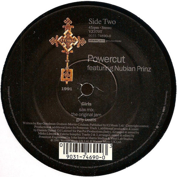 Powercut (2), Nubian Prinz – Girls (12", UK - 1991)