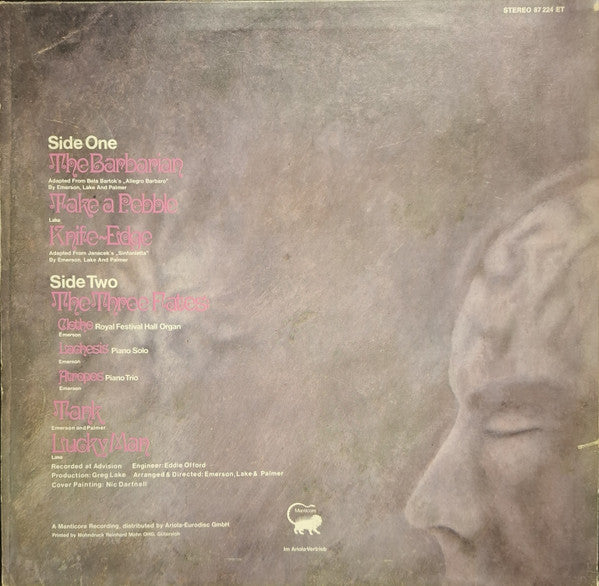 Emerson, Lake & Palmer – Emerson, Lake & Palmer (LP, Album, Reissue, Germany)