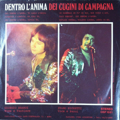 I Cugini Di Campagna – Dentro L'Anima (7", Italy - 1978)