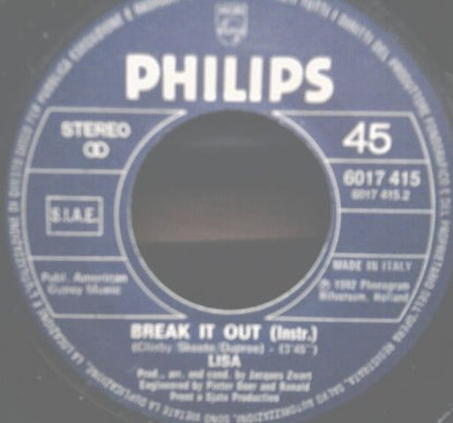 Lisa Boray – Break It Out (7", Italy - 1982)