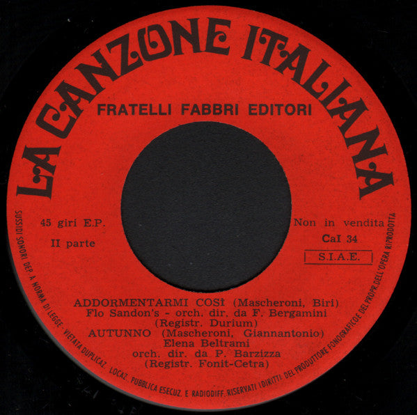 Various – La Canzone Italiana - N° 34 (7", Italy - 1970)