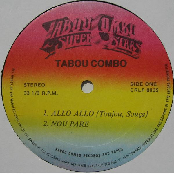 Tabou Combo – Allo Allo (Toujou, Souça) (LP, Album, US - 1984)