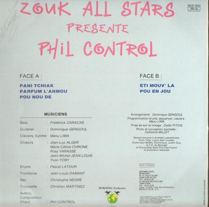 Zouk All Stars – Zouk All Stars Presente Phil Control (LP, France - 1988)