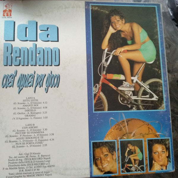 Ida Rendano – Così Quasi Per Gioco (LP, Album, Italy - 1990)
