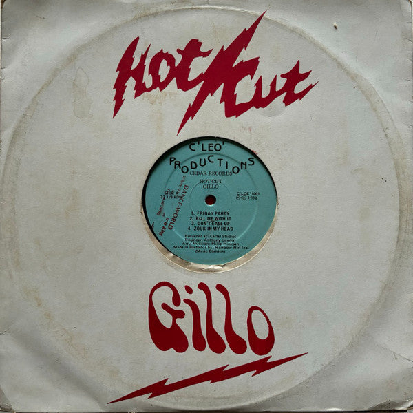 Gillo (3) – Hot Cut (LP, Album, Barbados - 1992)