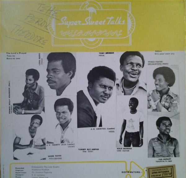 Super Sweet Talks – Adjoa (LP, Album, France - 1981)