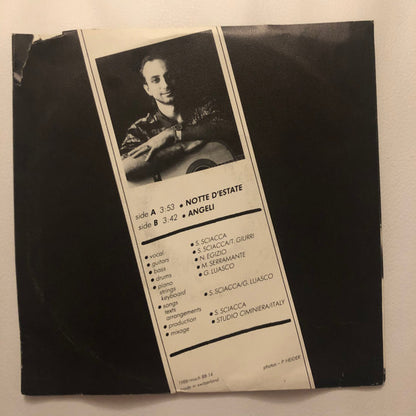 Saverio Sciacca – Notte D‘Estate (7", Switzerland - 1988)