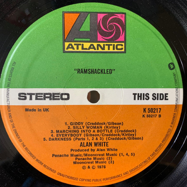 Alan White – Ramshackled (LP, Album, Reissue, UK)