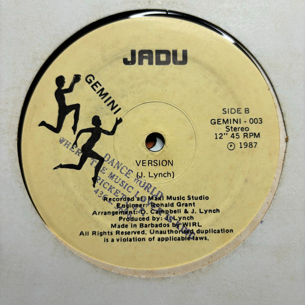Jadu (4) – Democracy (12", Barbados - 1987)