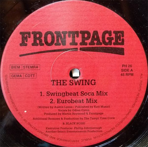 Frontpage (6) – The Swing (12")