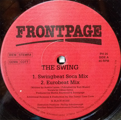 Frontpage (6) – The Swing (12")