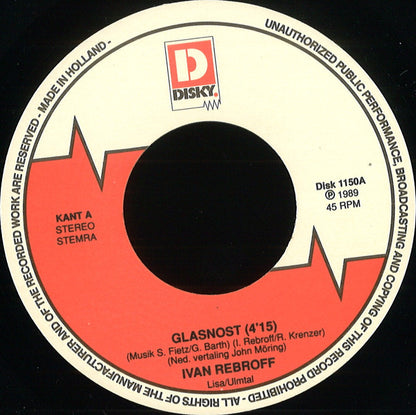 Ivan Rebroff – Glasnost / Perestroika (7", Netherlands - 1989)