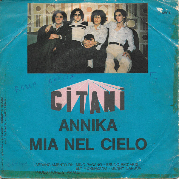 Gitani – Annika / Mia Nel Cielo (7", Italy)